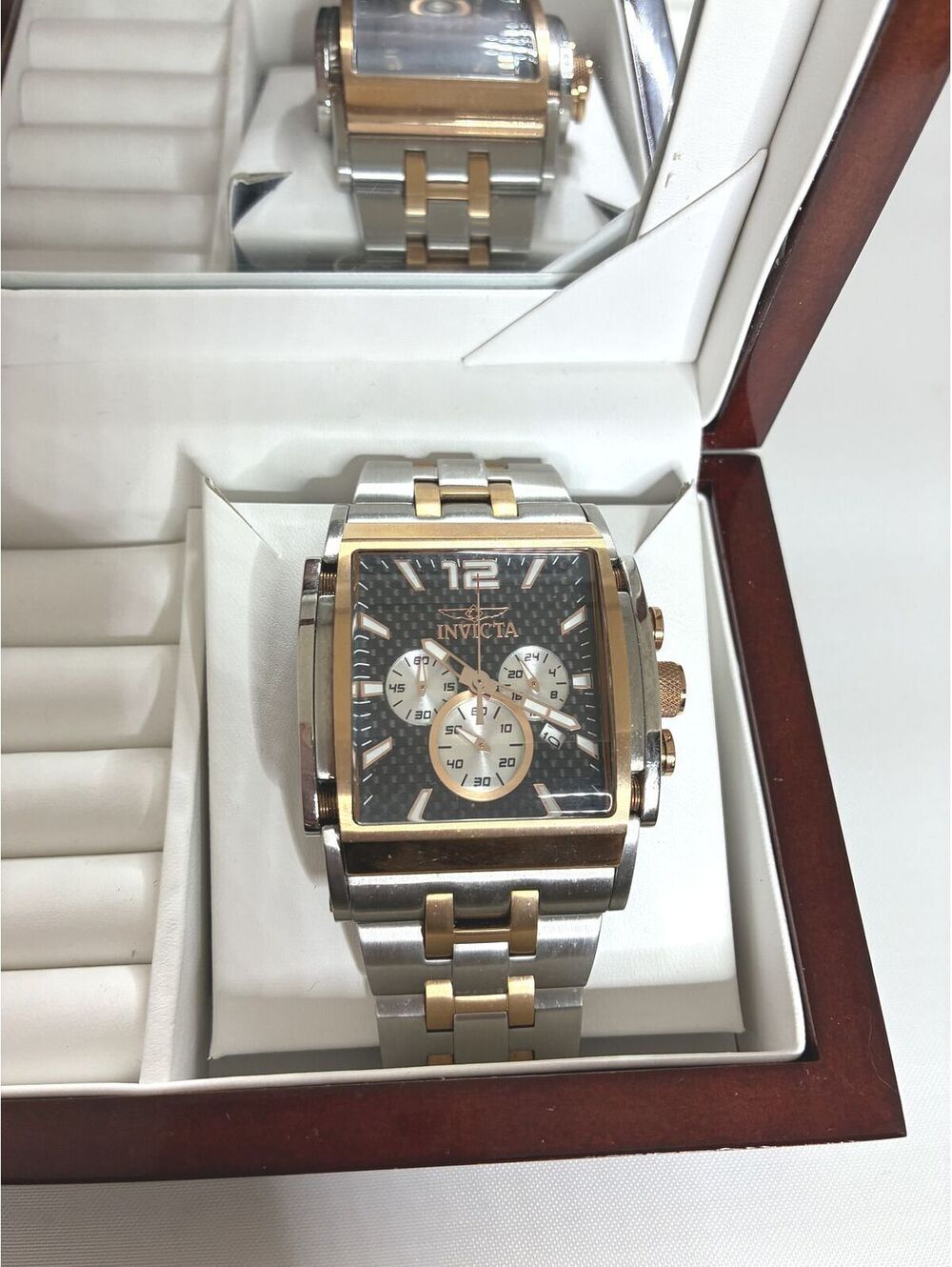 Invicta Speedway Men's Two-Tone Stainless Steel Chronograph Wristwatch Square